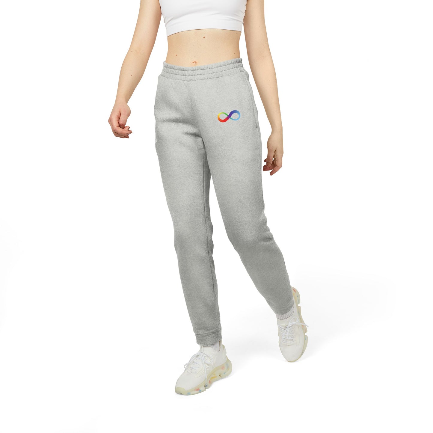 Autism Acceptance Infinity Adidas Fleece Joggers
