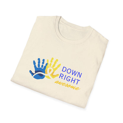 Down Right Awesome Adult Tee | Down Syndrome Awareness & Acceptance Tee