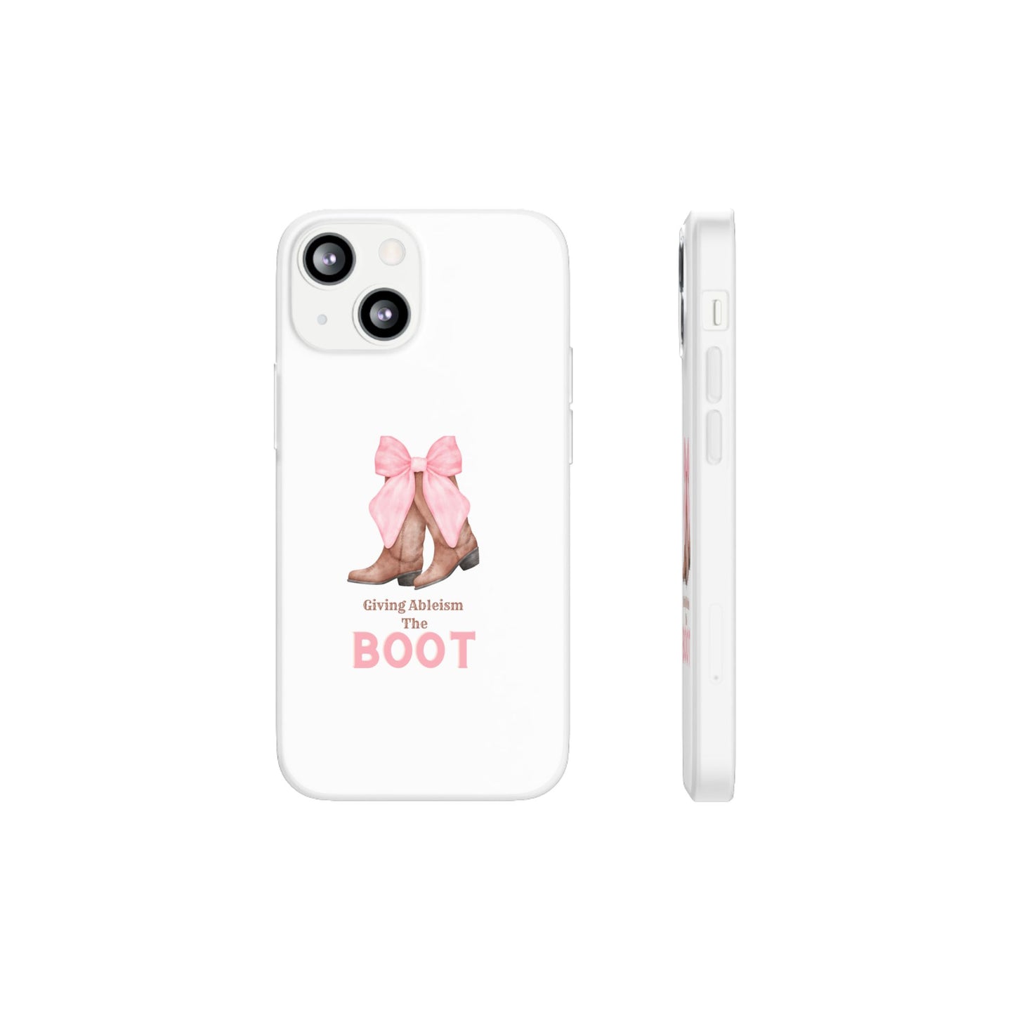 Giving Ableism The Boot Phone Case | Cute cowgirl boot pattern
