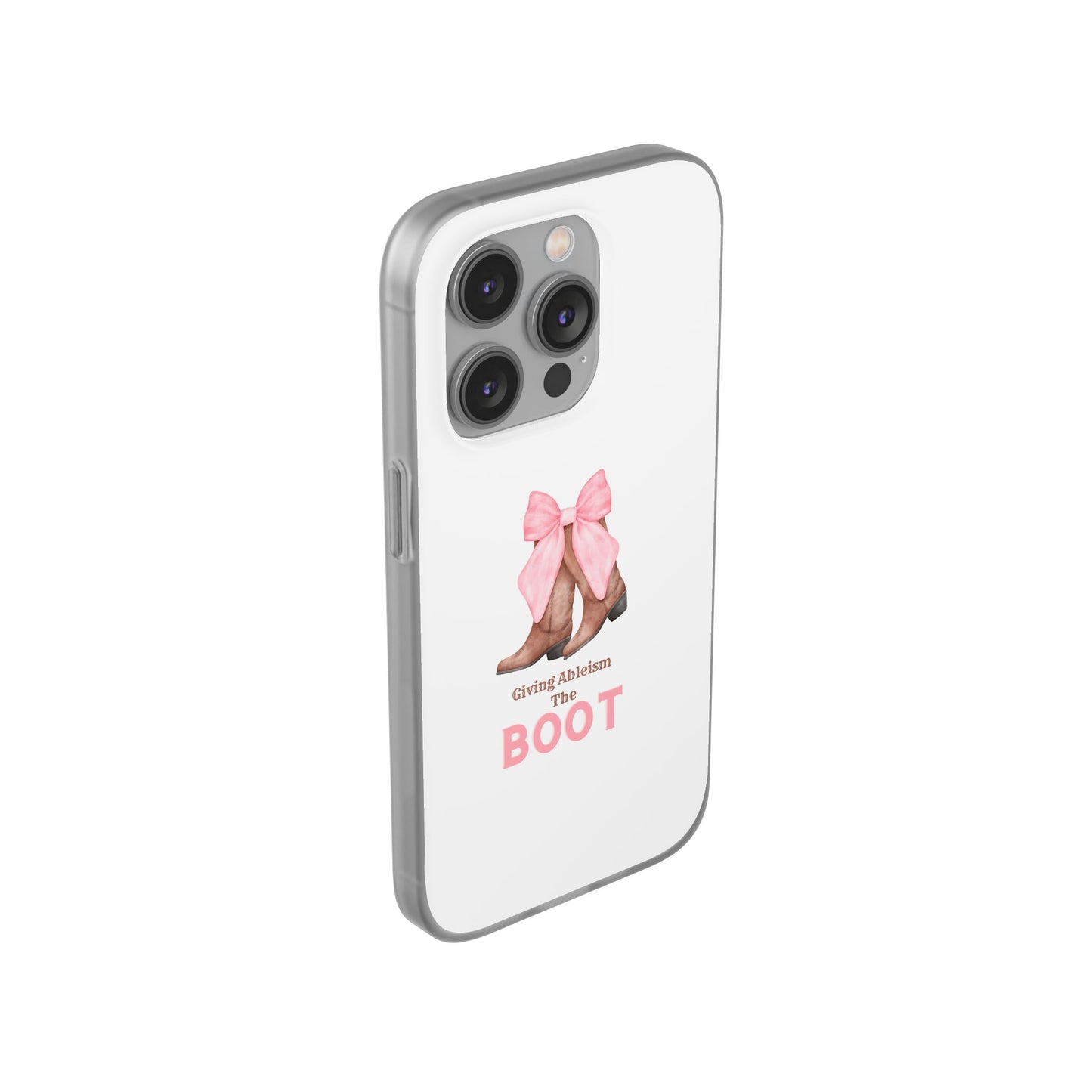 Giving Ableism The Boot Phone Case | Cute cowgirl boot pattern