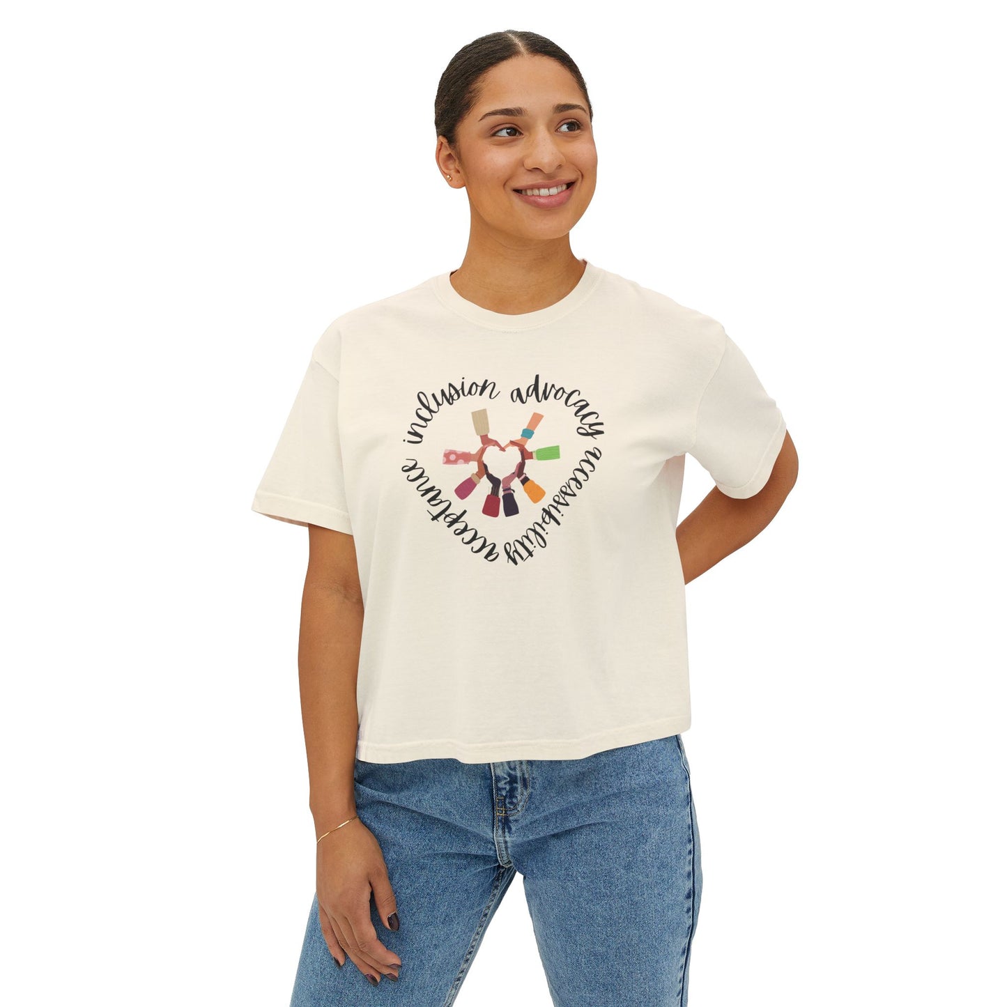 Accessibility Advocacy Boxy Tee in Color