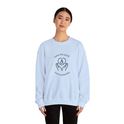 Make The World More Accessible Crewneck Sweatshirt