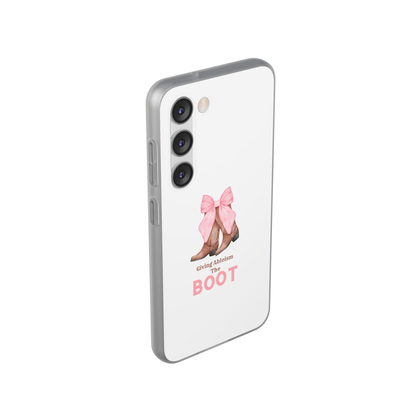Giving Ableism The Boot Phone Case | Cute cowgirl boot pattern