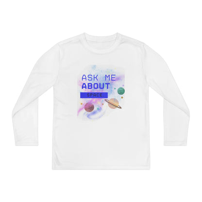 Ask Me About Space  Long Sleeve Youth