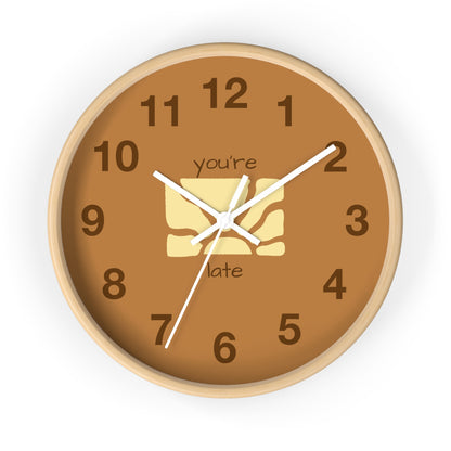 You're Late Wall Clock | Funn ADHD Acceptance