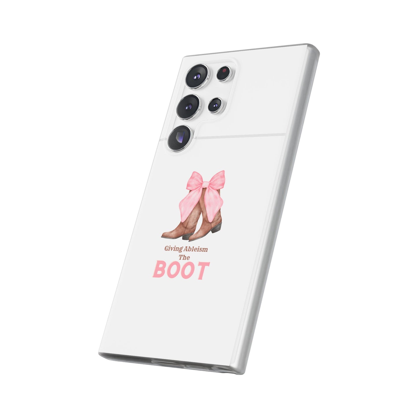 Giving Ableism The Boot Phone Case | Cute cowgirl boot pattern