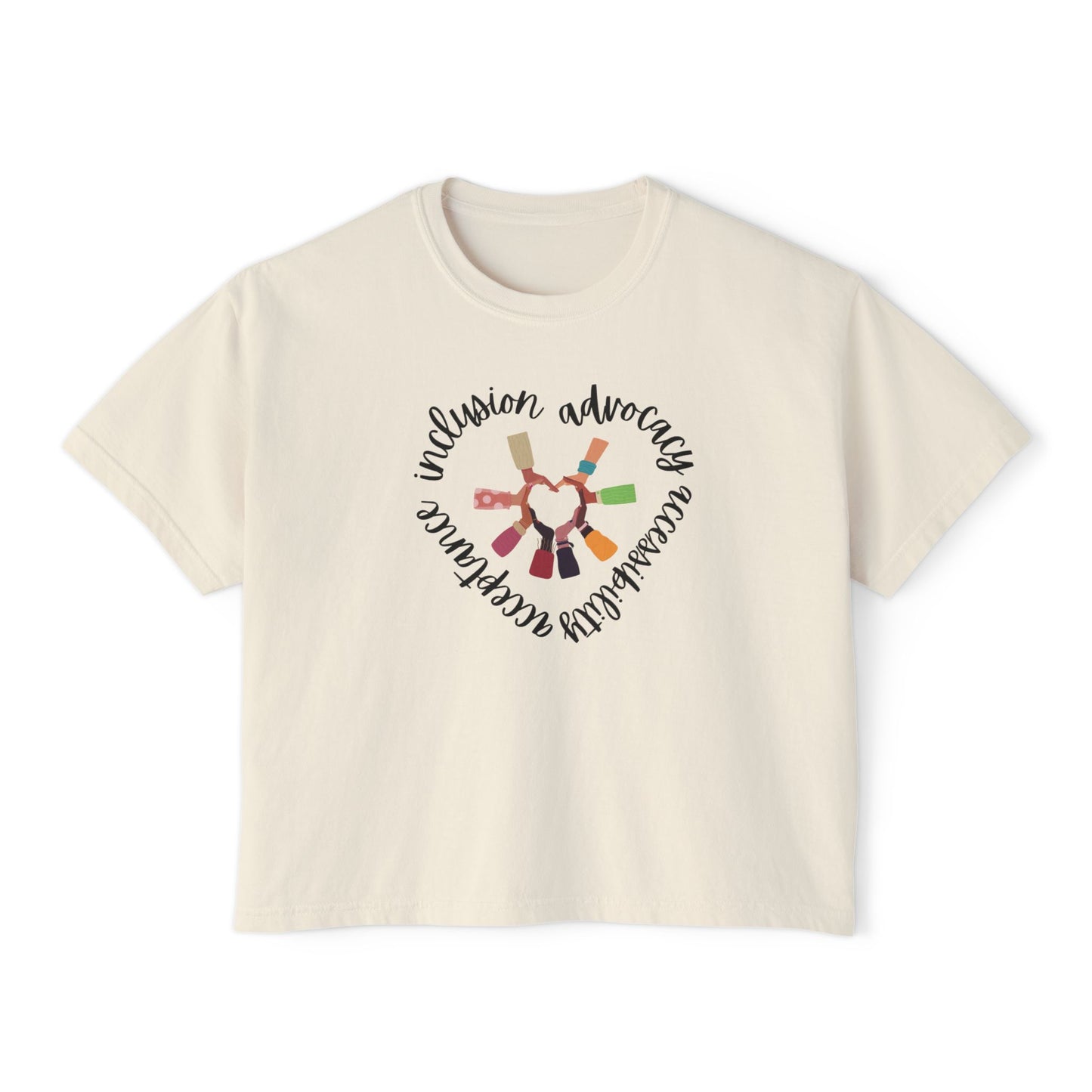 Accessibility Advocacy Boxy Tee in Color