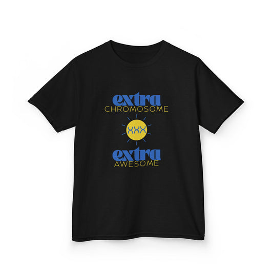 Extra Chromosome Extra Awesome Down Syndrome Acceptance T-Shirt Kids