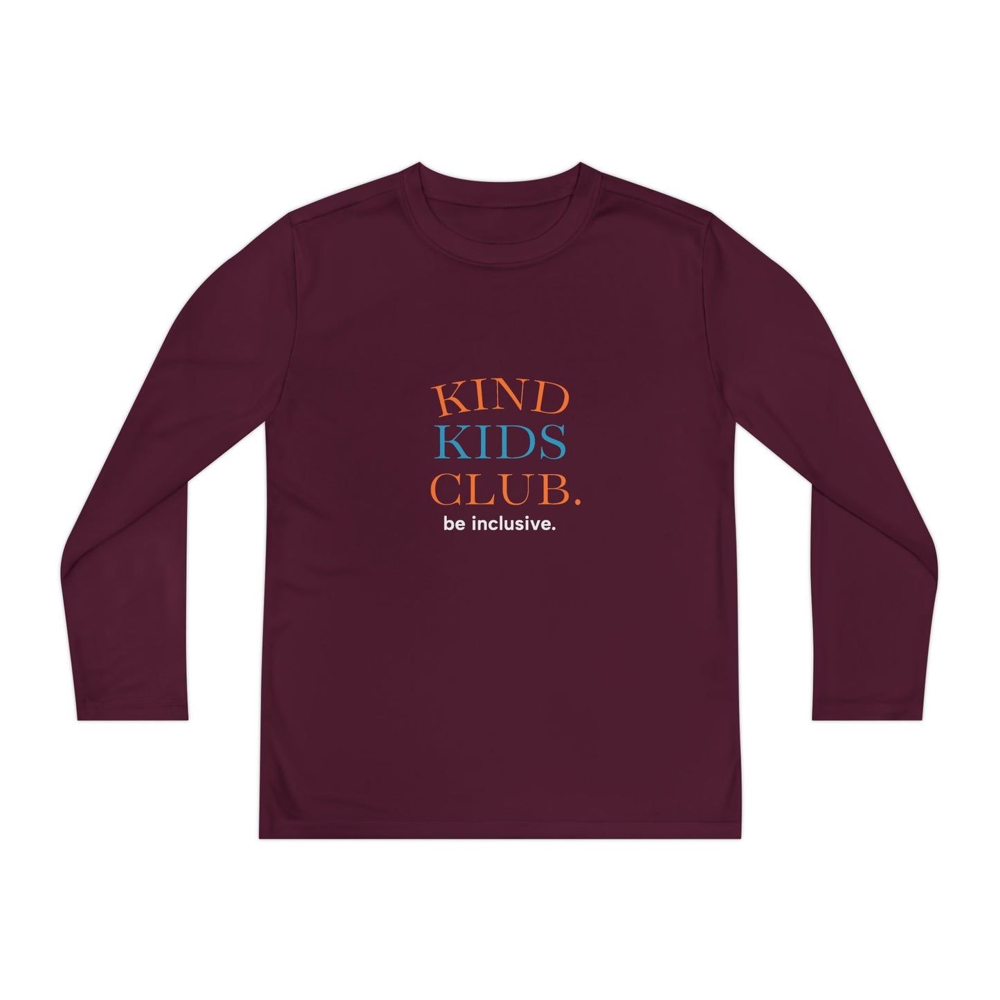 Kind Kids Club Long Sleeve Tee - Be Inclusive Youth Shirt
