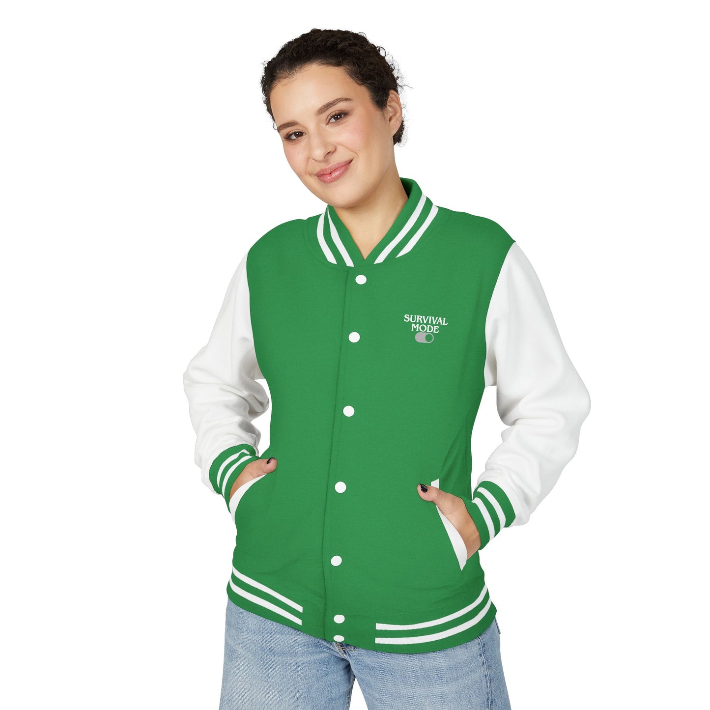Survival Mode Unisex Heavyweight Letterman Jacket