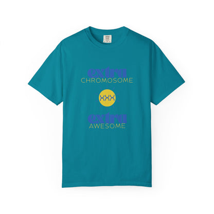 Extra Chromosome Extra Awesome Down Syndrome Acceptance T-Shirt for Adults