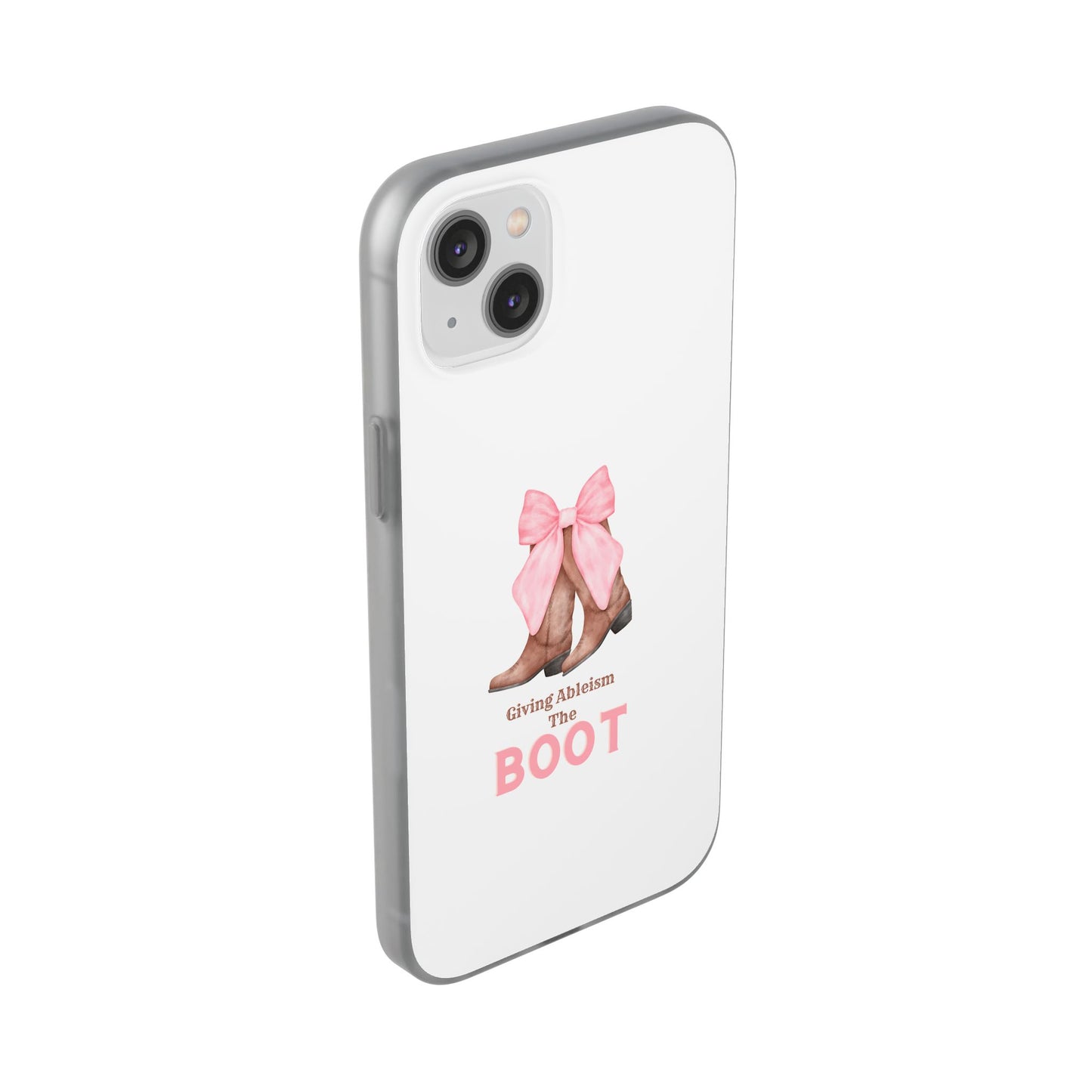 Giving Ableism The Boot Phone Case | Cute cowgirl boot pattern