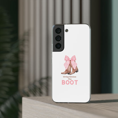 Giving Ableism The Boot Phone Case | Cute cowgirl boot pattern