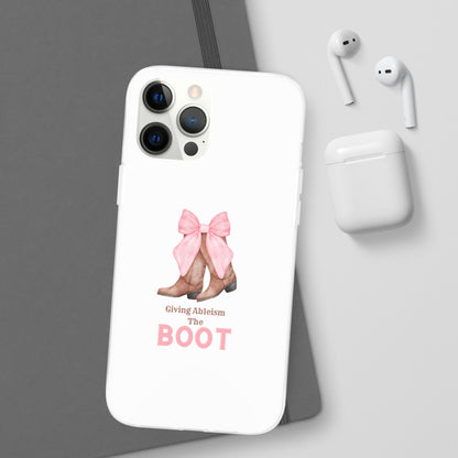 Giving Ableism The Boot Phone Case | Cute cowgirl boot pattern