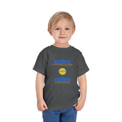 Extra Chromosome Extra Awesome Down Syndrome Acceptance T-Shirt Toddler