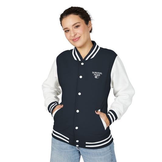 Survival Mode Unisex Heavyweight Letterman Jacket