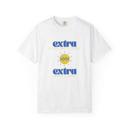 Extra Chromosome Extra Awesome Down Syndrome Acceptance T-Shirt for Adults