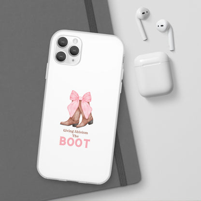 Giving Ableism The Boot Phone Case | Cute cowgirl boot pattern