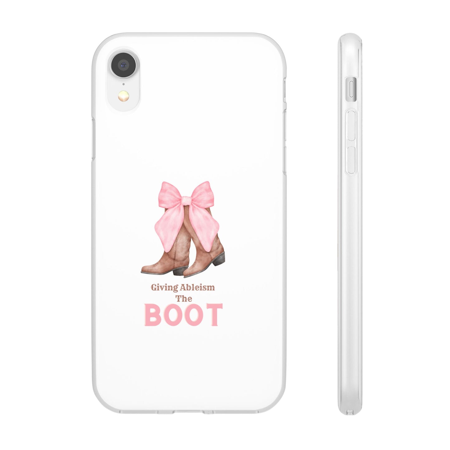 Giving Ableism The Boot Phone Case | Cute cowgirl boot pattern