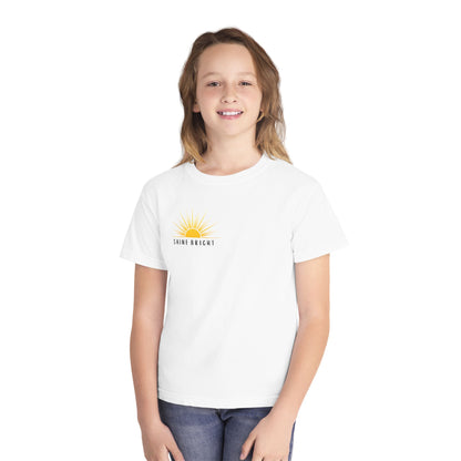 Shine Bright Front/ It's not the destination, it's the journey Back Youth T-Shirt
