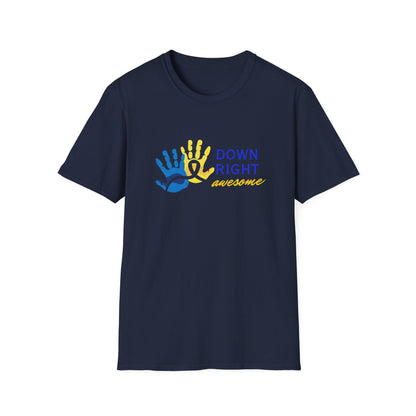 Down Right Awesome Adult Tee | Down Syndrome Awareness & Acceptance Tee