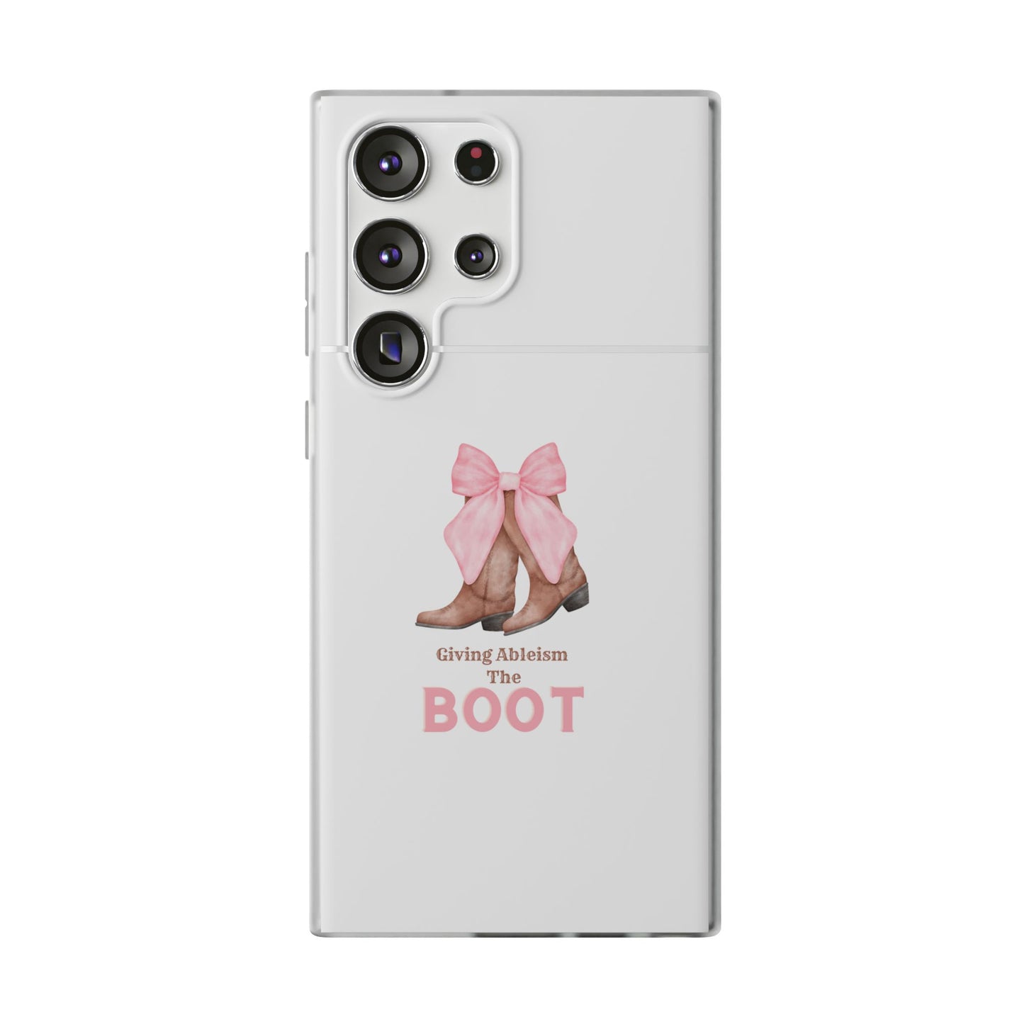 Giving Ableism The Boot Phone Case | Cute cowgirl boot pattern