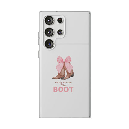 Giving Ableism The Boot Phone Case | Cute cowgirl boot pattern
