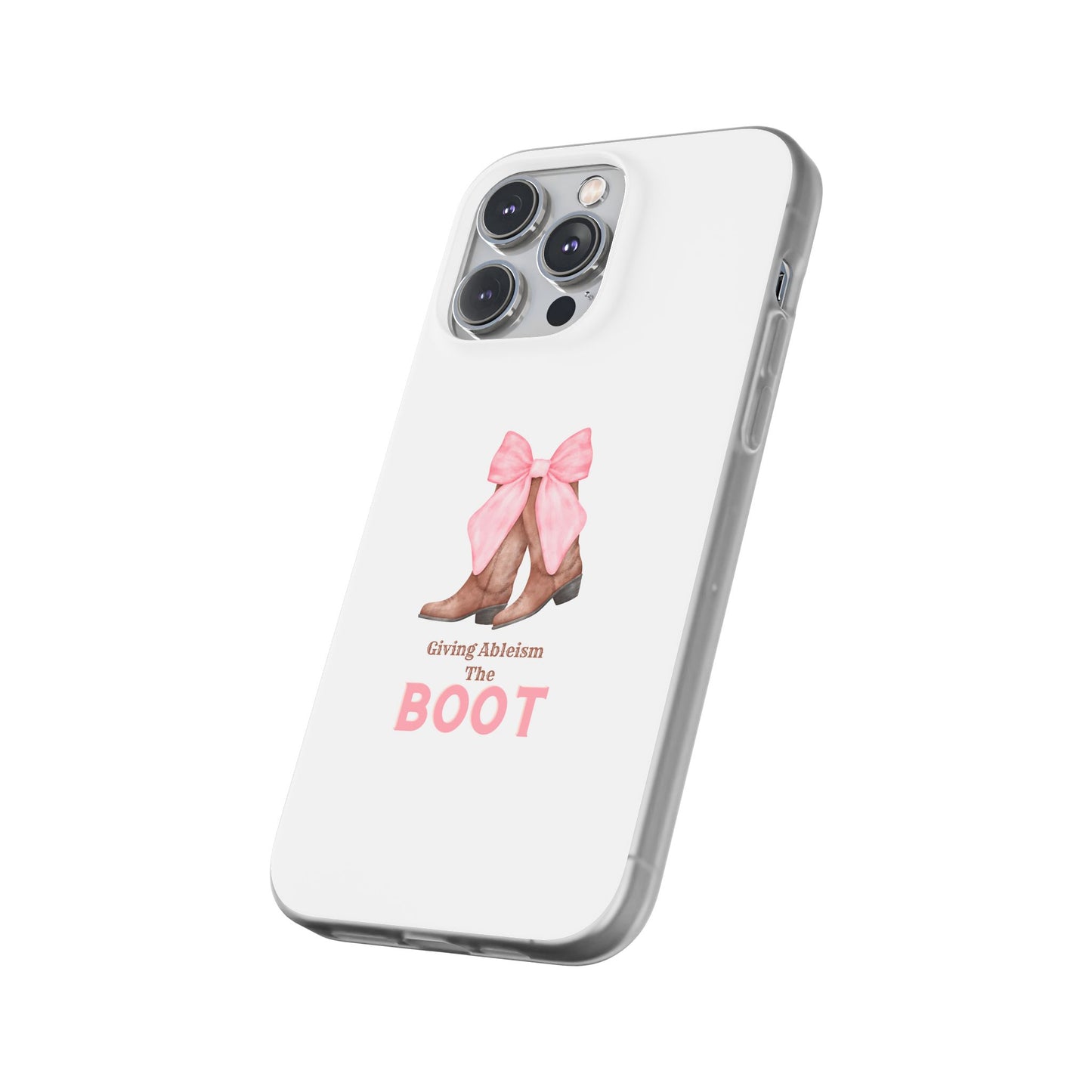 Giving Ableism The Boot Phone Case | Cute cowgirl boot pattern