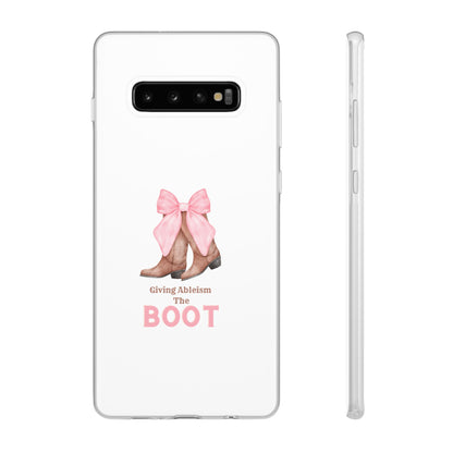 Giving Ableism The Boot Phone Case | Cute cowgirl boot pattern