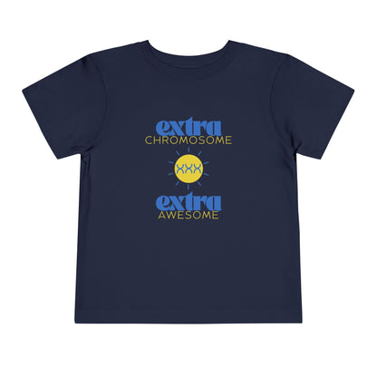 Extra Chromosome Extra Awesome Down Syndrome Acceptance T-Shirt Toddler