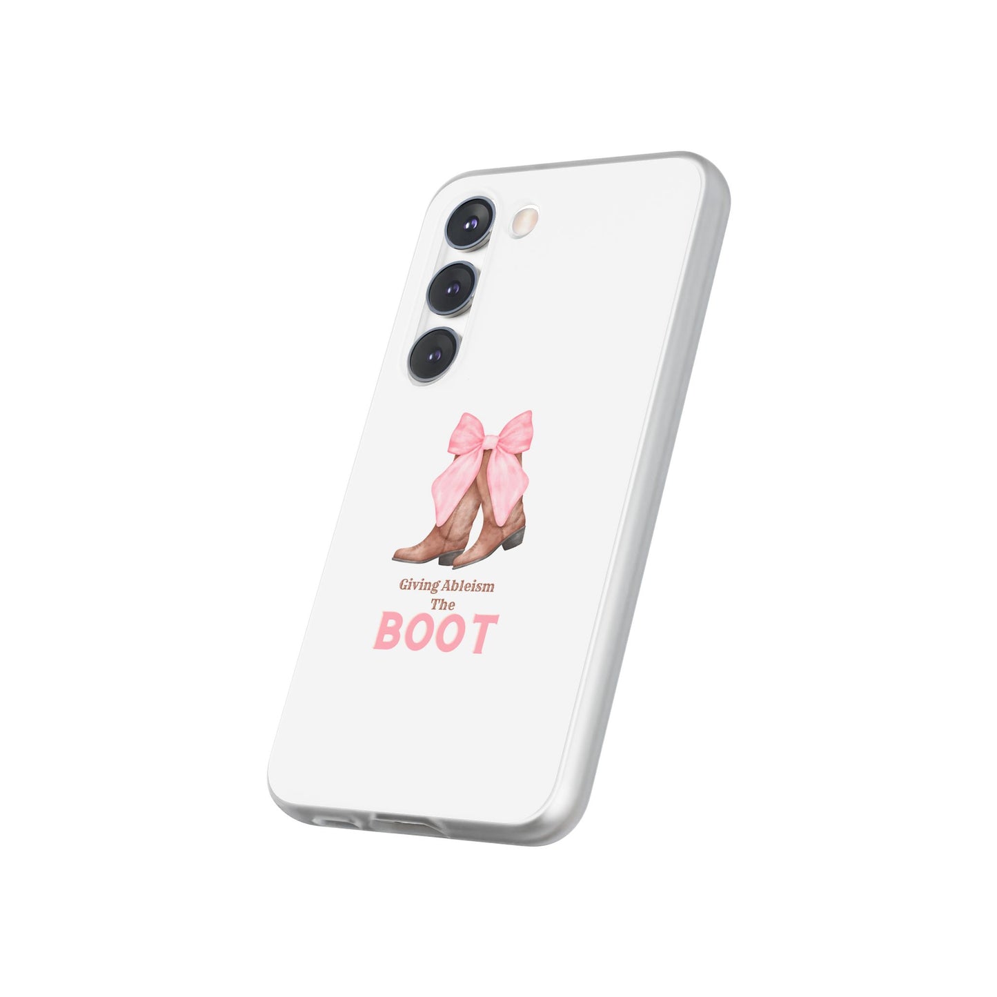 Giving Ableism The Boot Phone Case | Cute cowgirl boot pattern