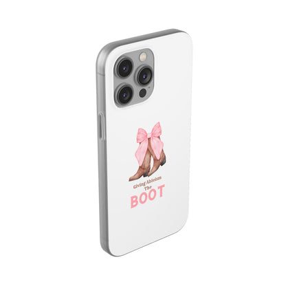 Giving Ableism The Boot Phone Case | Cute cowgirl boot pattern