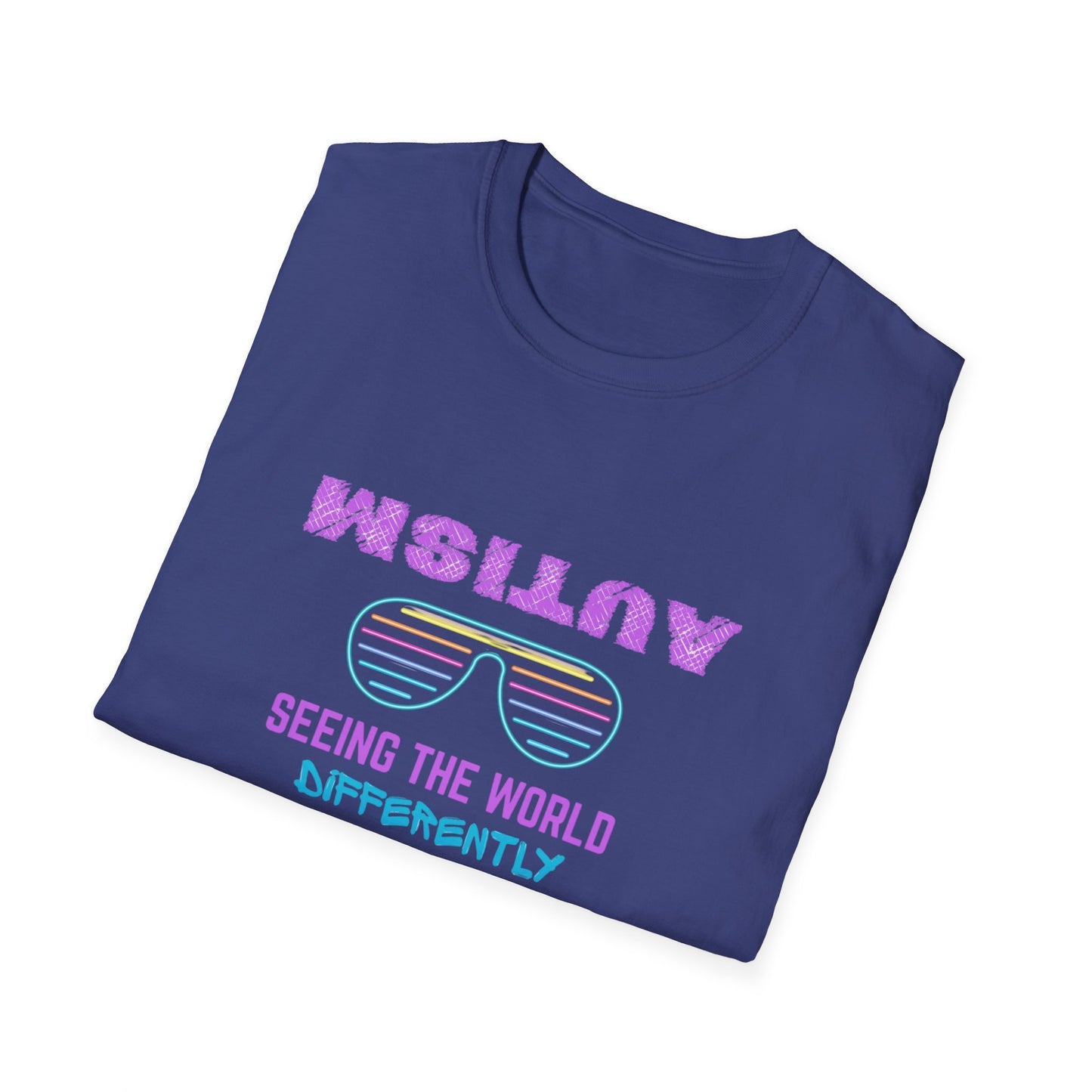 Autism Seeing The World Differently Unisex Softstyle T-Shirt