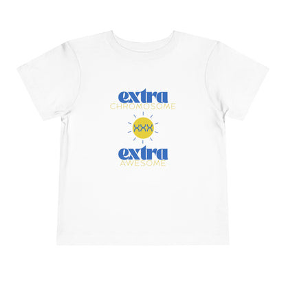 Extra Chromosome Extra Awesome Down Syndrome Acceptance T-Shirt Toddler