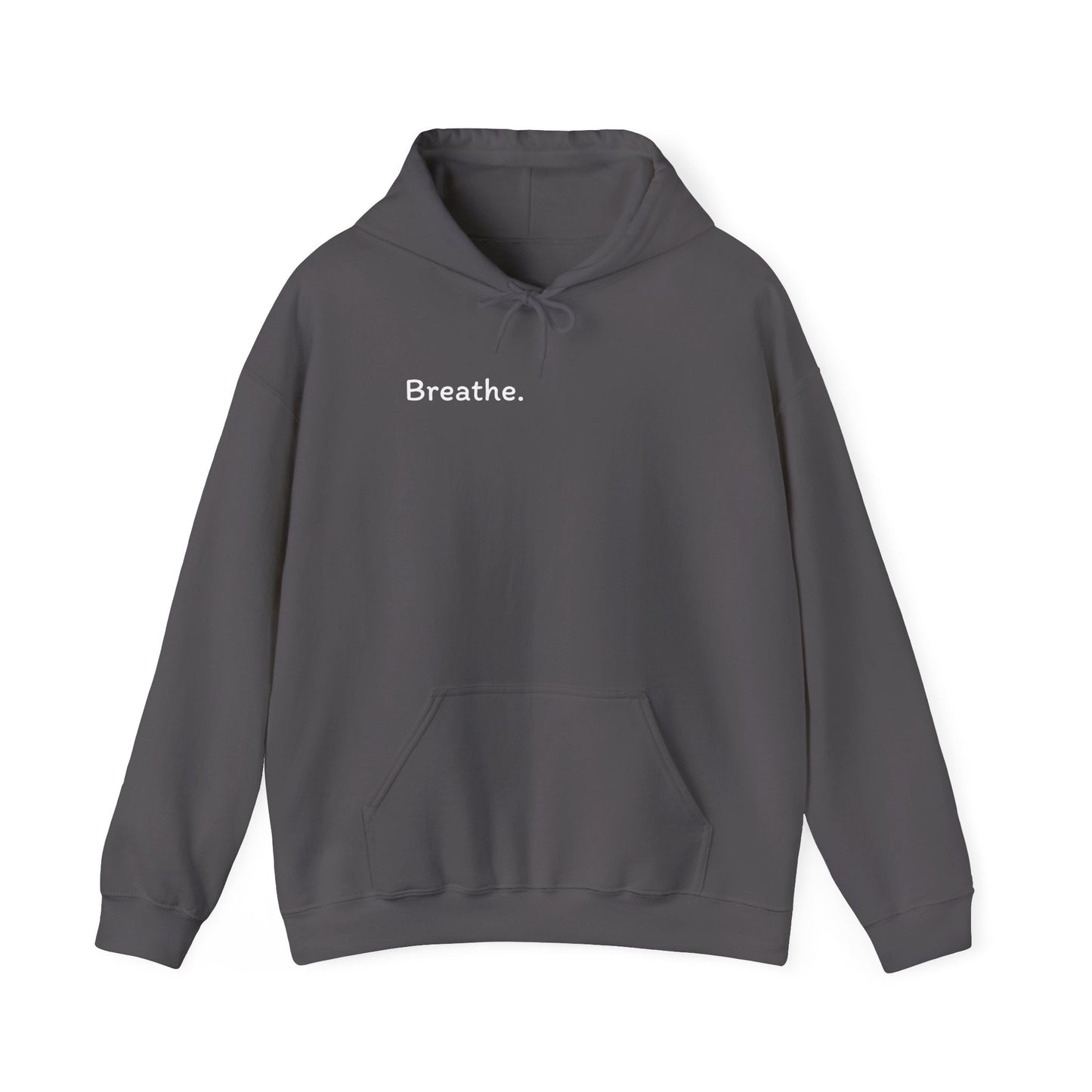 Breathe. (Front) This is Your Reminder to Unclench Your Jaw. (Back) Hoodie