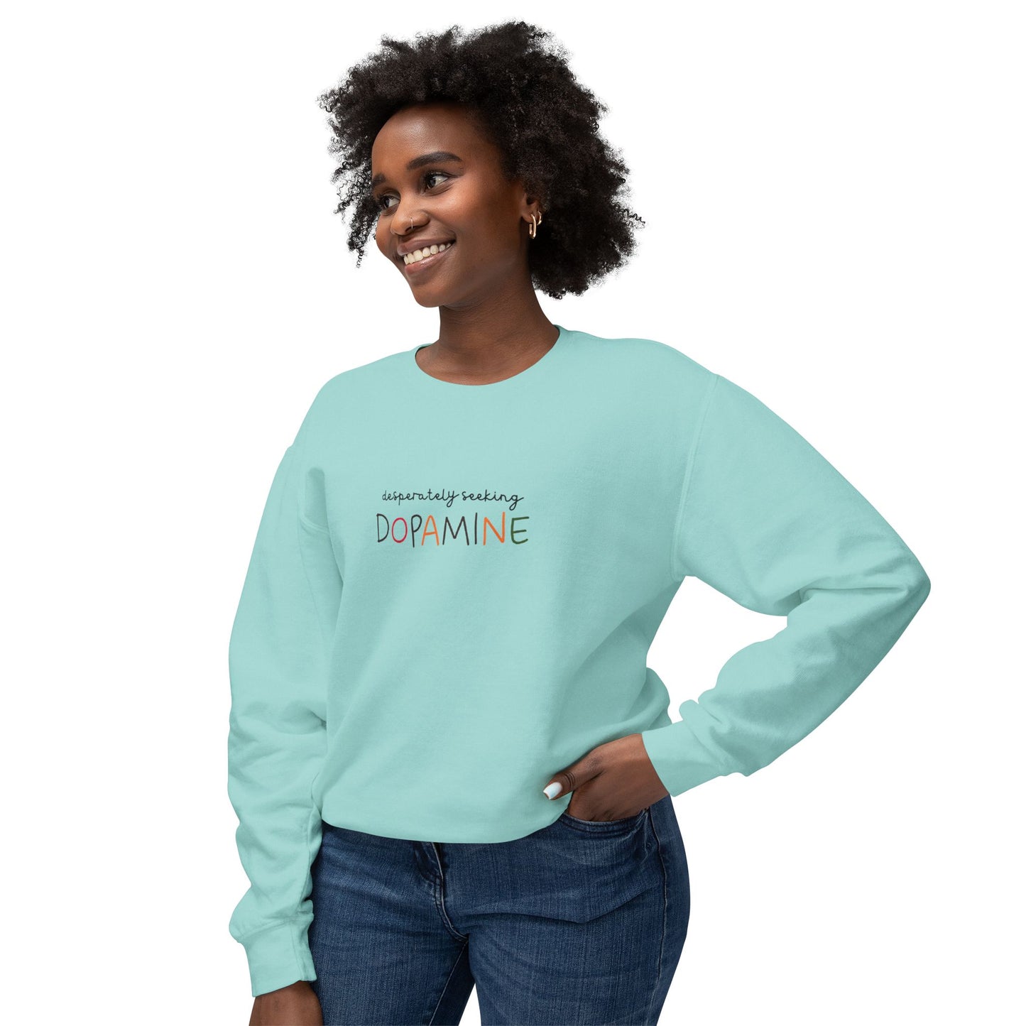 Desperately Seeking Dopamine Unisex Crewneck Sweatshirt Adult