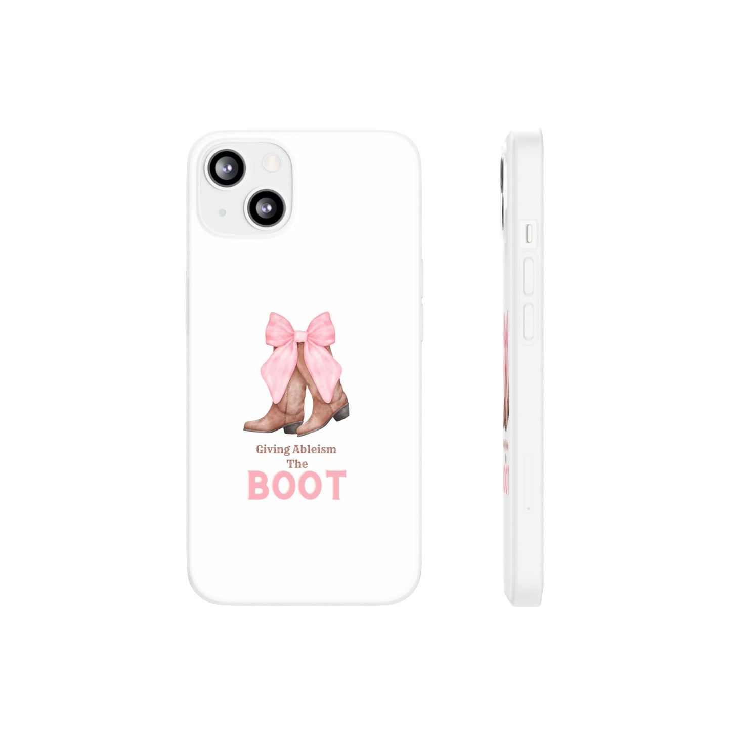 Giving Ableism The Boot Phone Case | Cute cowgirl boot pattern