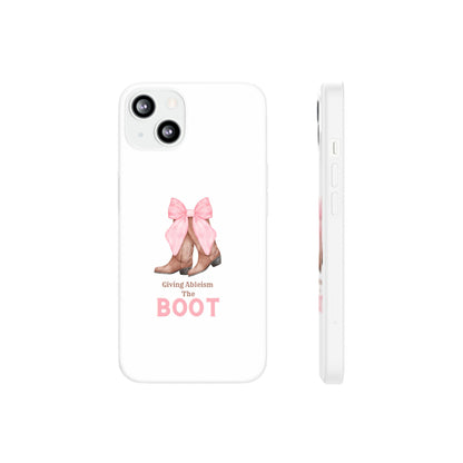 Giving Ableism The Boot Phone Case | Cute cowgirl boot pattern