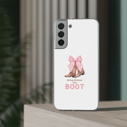 Giving Ableism The Boot Phone Case | Cute cowgirl boot pattern
