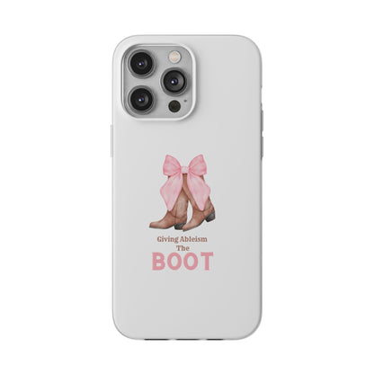 Giving Ableism The Boot Phone Case | Cute cowgirl boot pattern