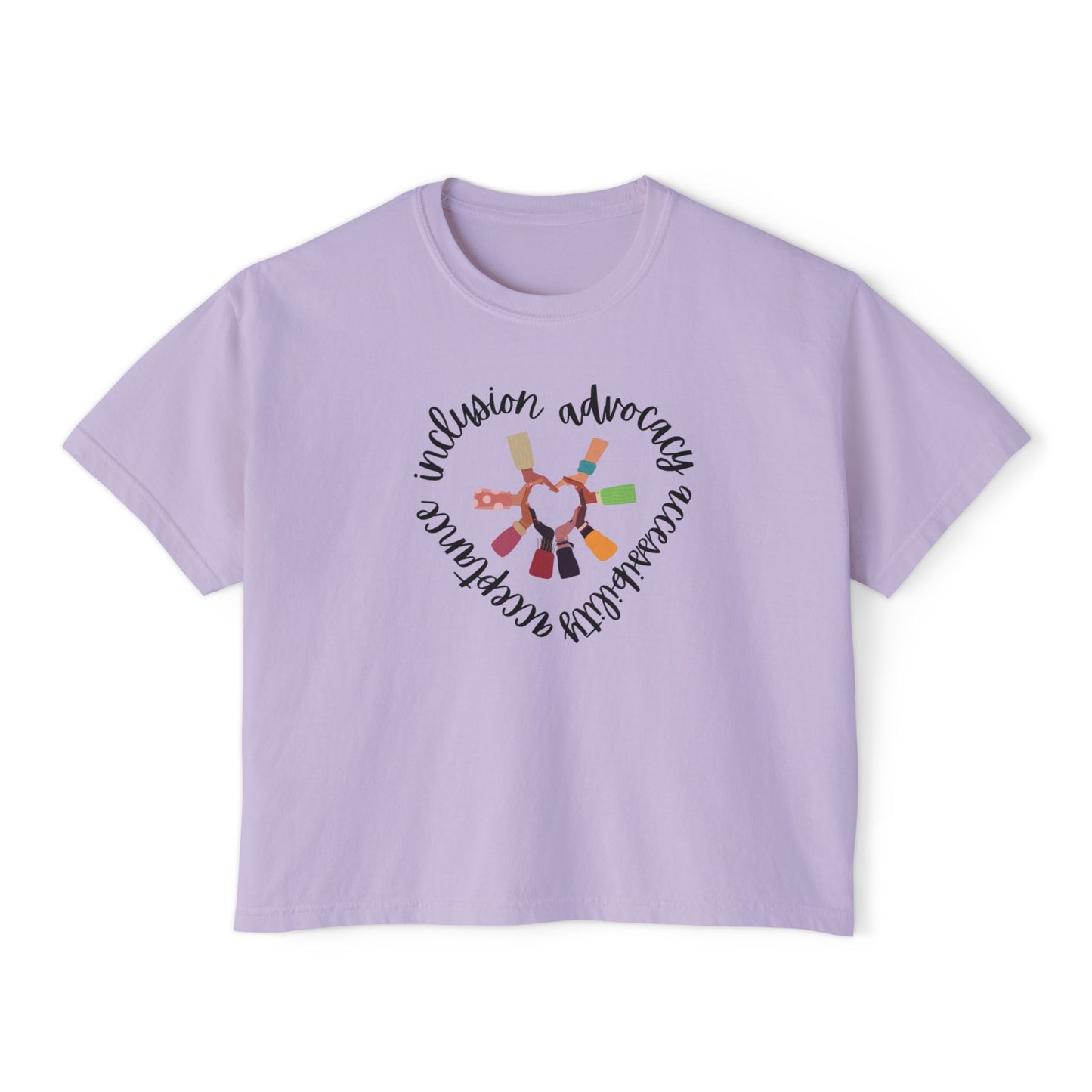 Accessibility Advocacy Boxy Tee in Color