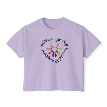 Accessibility Advocacy Boxy Tee in Color