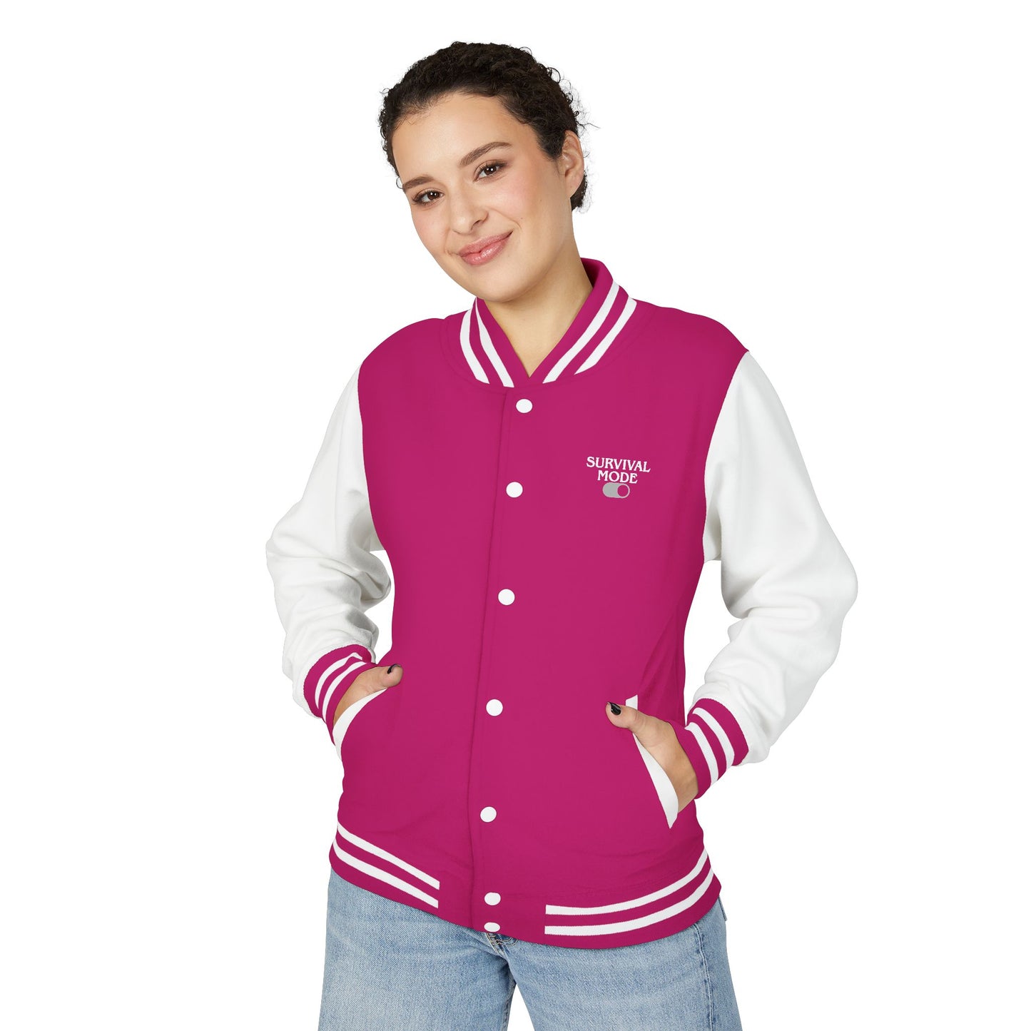 Survival Mode Unisex Heavyweight Letterman Jacket