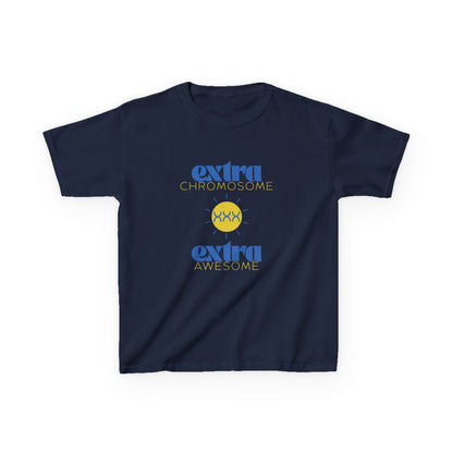 Extra Chromosome Extra Awesome Down Syndrome Acceptance T-Shirt Kids