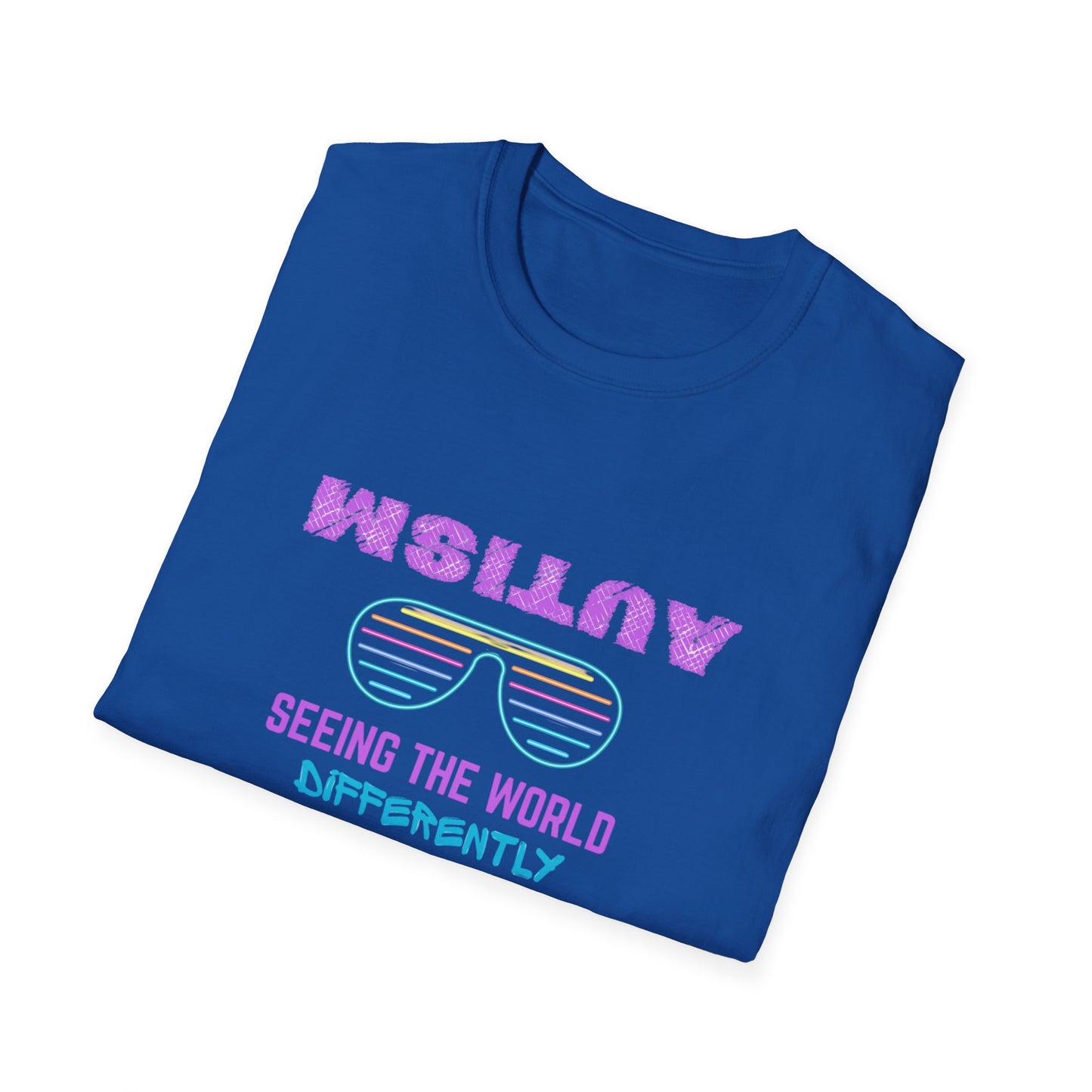 Autism Seeing The World Differently Unisex Softstyle T-Shirt