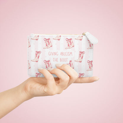 Giving Ableism the Boot Mini Clutch Bag | Cowgirl Boot Pattern
