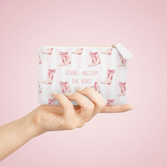 Giving Ableism the Boot Mini Clutch Bag | Cowgirl Boot Pattern