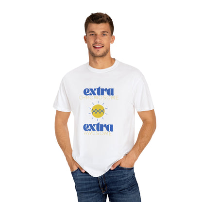 Extra Chromosome Extra Awesome Down Syndrome Acceptance T-Shirt for Adults