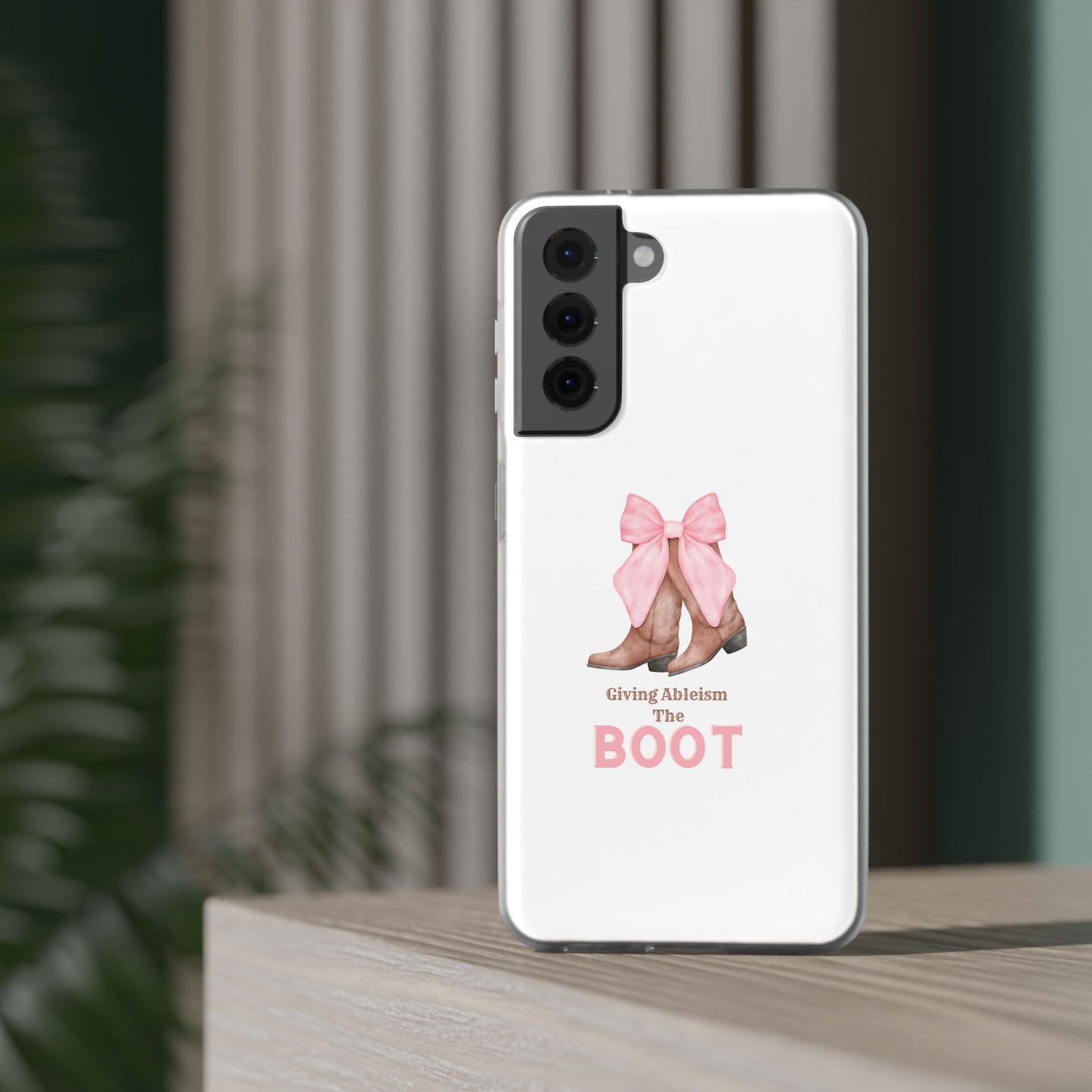 Giving Ableism The Boot Phone Case | Cute cowgirl boot pattern