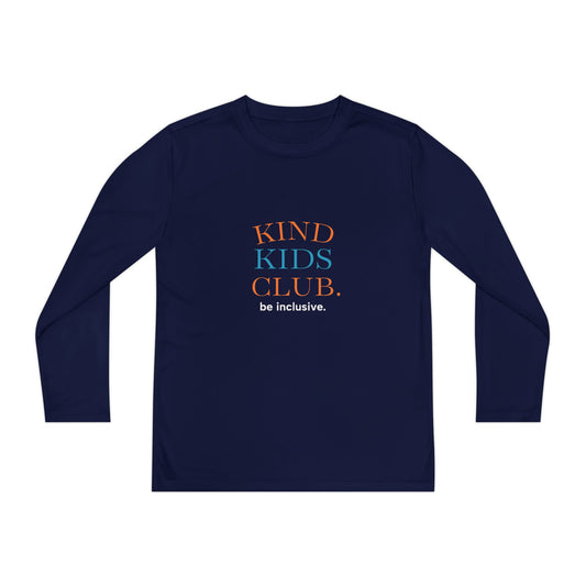 Kind Kids Club Long Sleeve Tee - Be Inclusive Youth Shirt